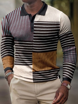 Print Polo Neck European Polo Shirt