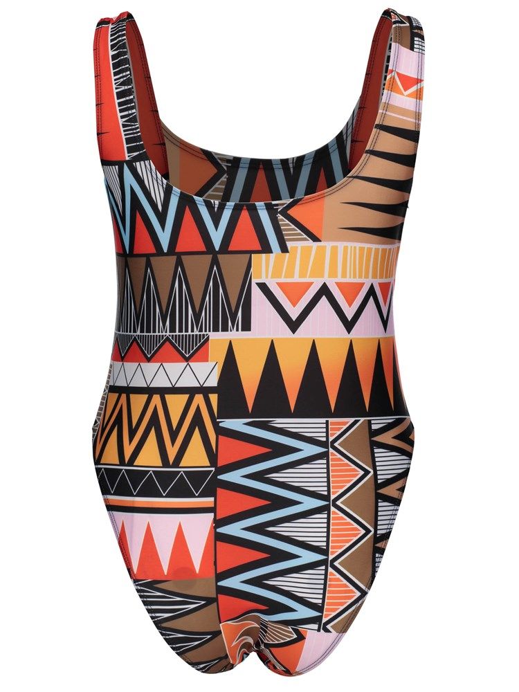 Spaghetti Strap Dashiki African Print Plus Size Badetøy