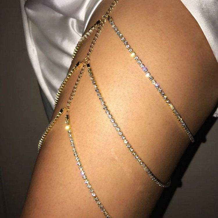 Plain Diamante Anklet (Kun 1 Bilde)