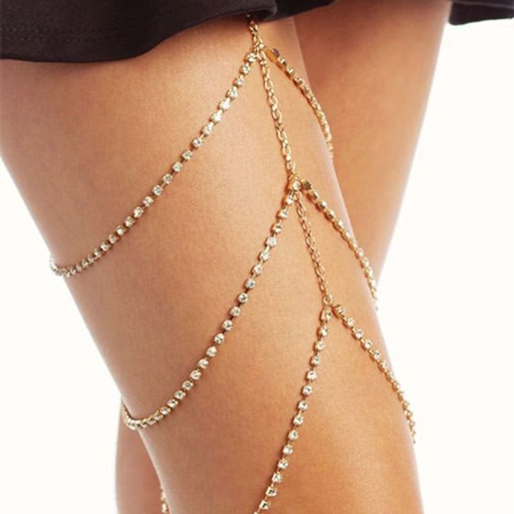 Plain Diamante Anklet (Kun 1 Bilde)