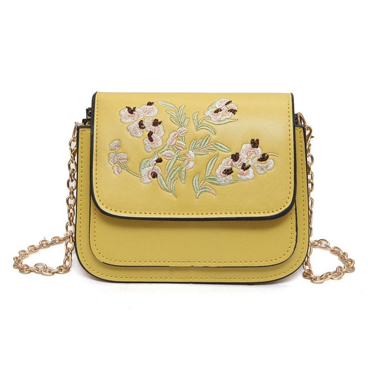 All Match Brodery Multilayer Crossbody Bag