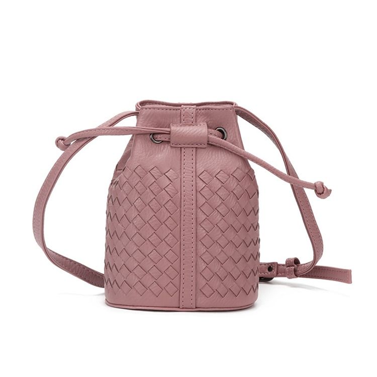 Bøtteformet Strikket Mini Crossbody-Veske