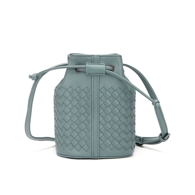 Bøtteformet Strikket Mini Crossbody-Veske