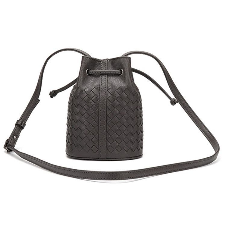 Bøtteformet Strikket Mini Crossbody-Veske