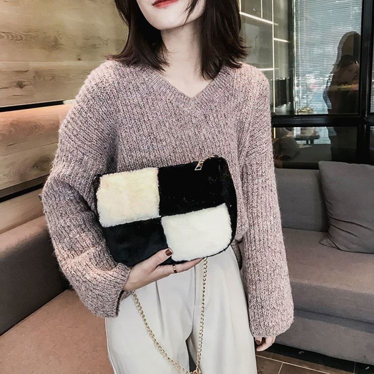 Color Block Saddle Crossbody Bags