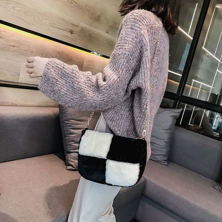 Color Block Saddle Crossbody Bags