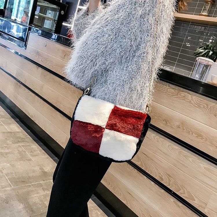 Color Block Saddle Crossbody Bags