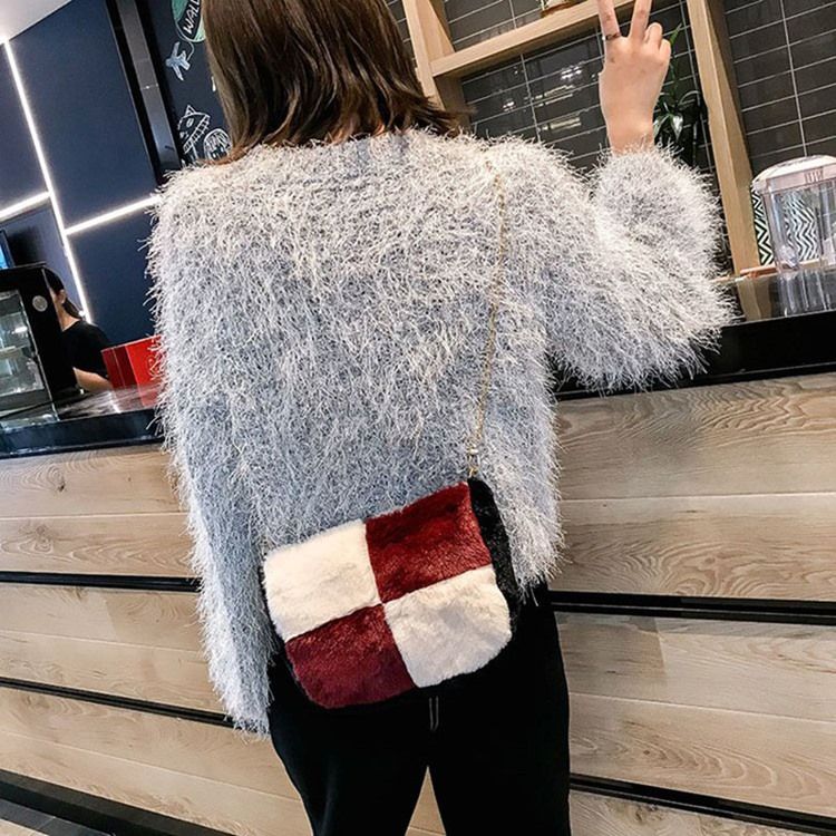 Color Block Saddle Crossbody Bags