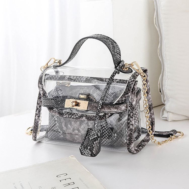 Dyrekjede Pvc Crossbody-Vesker