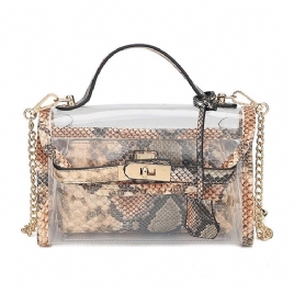 Dyrekjede Pvc Crossbody-Vesker