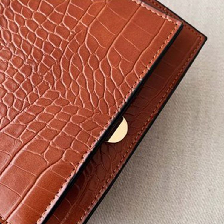 Embossing Alligator Pu Square Crossbody-Vesker