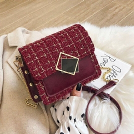 Kjede Rektangel Elegante Crossbody-Vesker