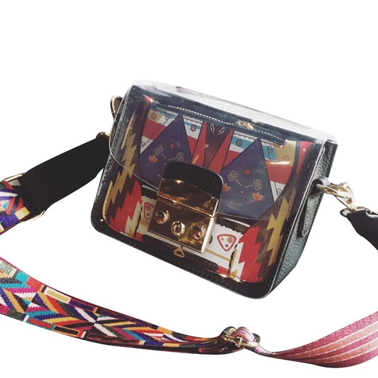 Lås Pu Cartoon Flap Crossbody-Vesker