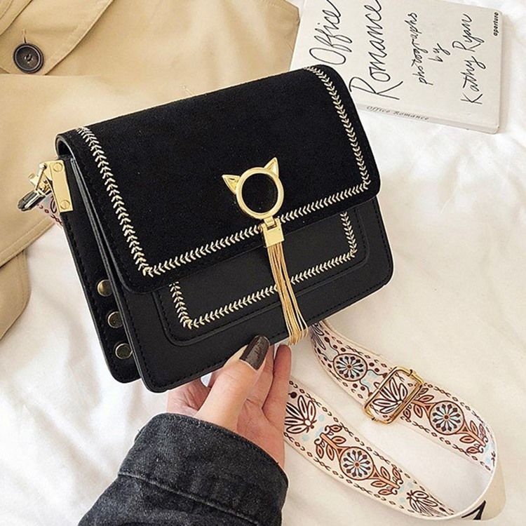 Magnetisk Snap-Rektangel Crossbody-Vesker