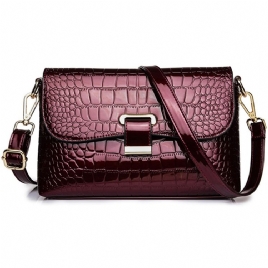 Mote Pu Alligator Crossbody Damevesker