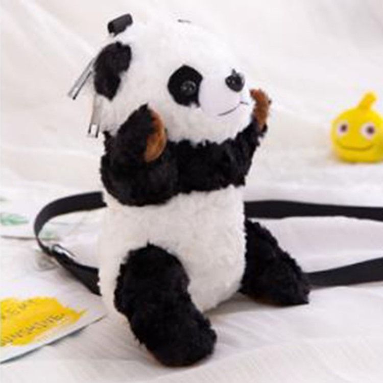 Nylon Panda Crossbody-Vesker