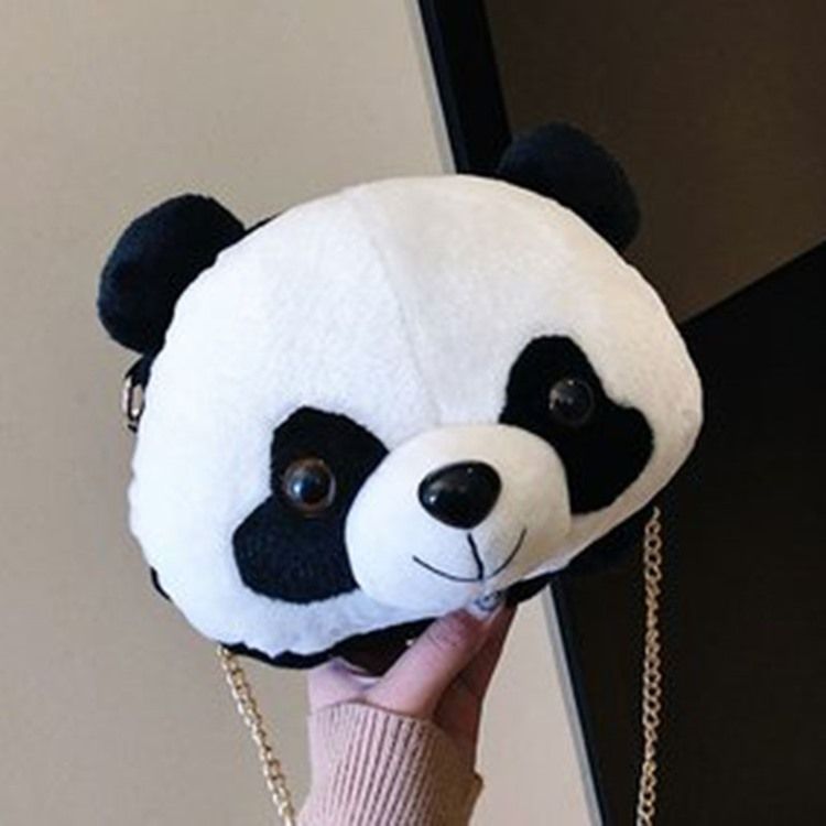 Panda Polyester-Kjede Crossbody-Vesker