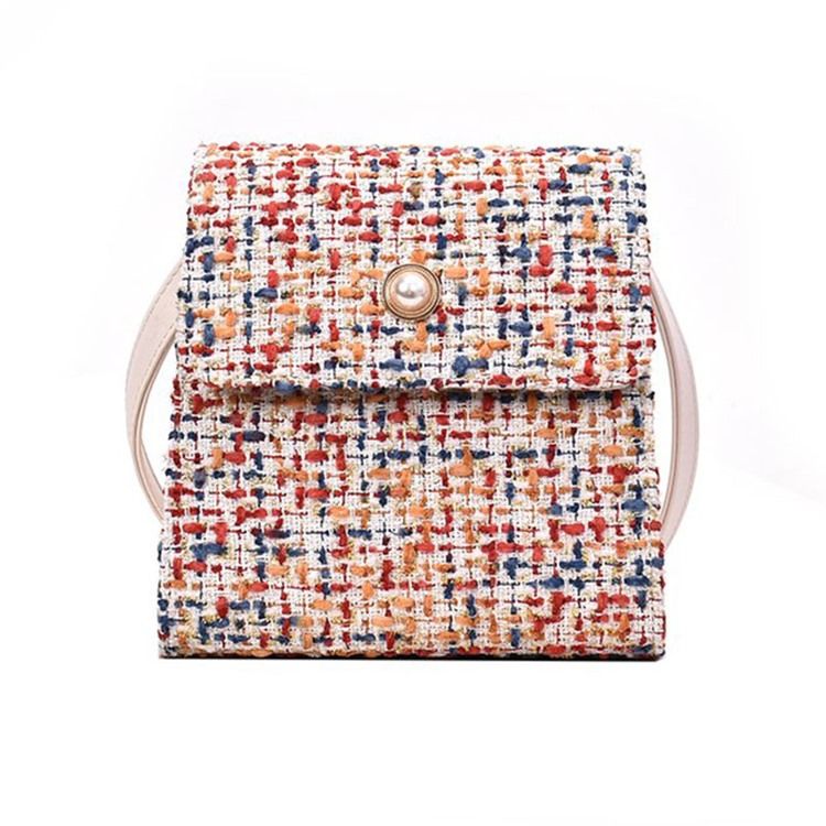 Perler Rektangulære Crossbody-Vesker