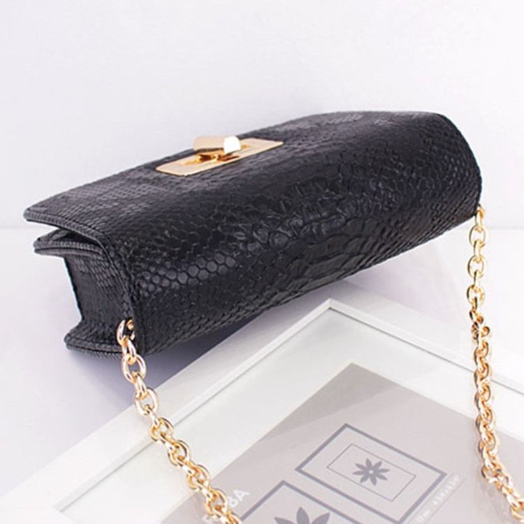 Retro Serpentine Chain Crossbody Bag