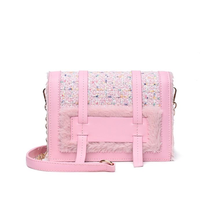 Rutet Kjede Japansk Rektangel Crossbody-Vesker