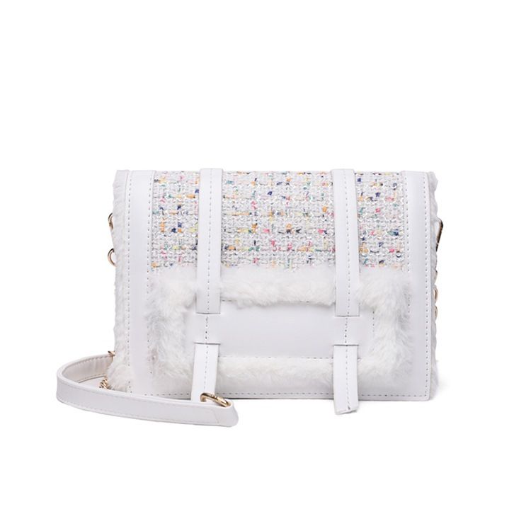 Rutet Kjede Japansk Rektangel Crossbody-Vesker