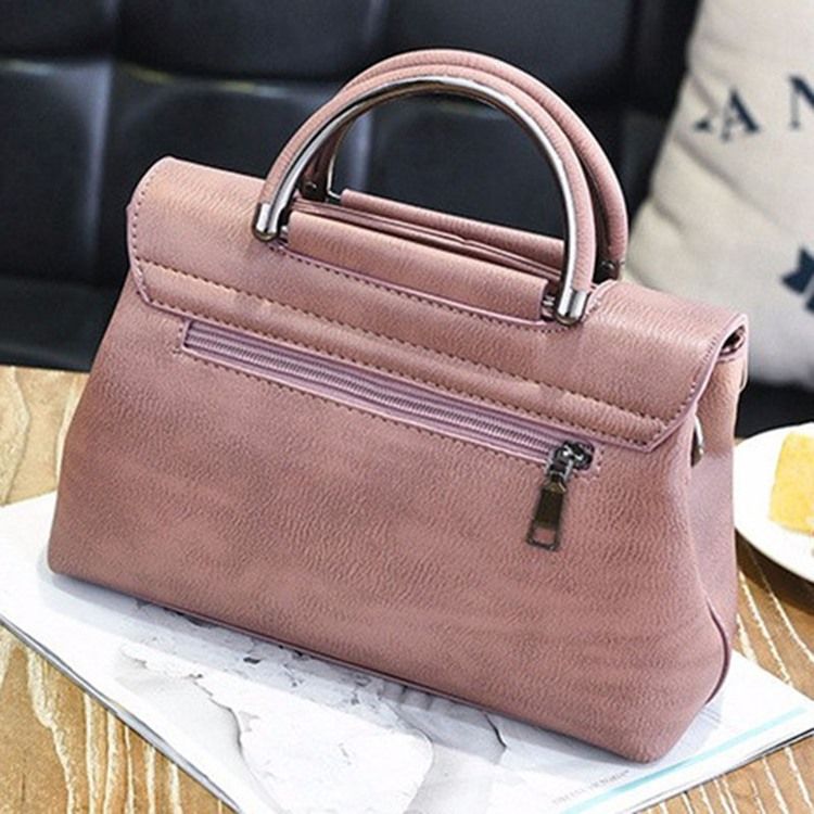 Solid Farge Plysj Ball Anheng Crossbody Bag