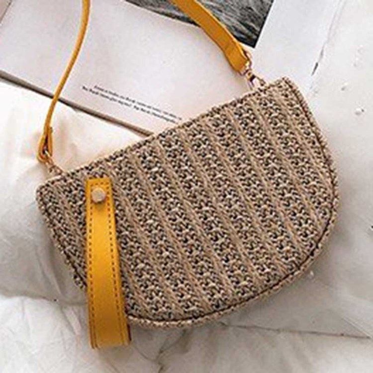 Straw Fashion Crossbody-Vesker