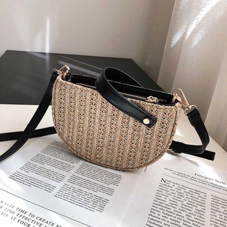 Straw Fashion Crossbody-Vesker