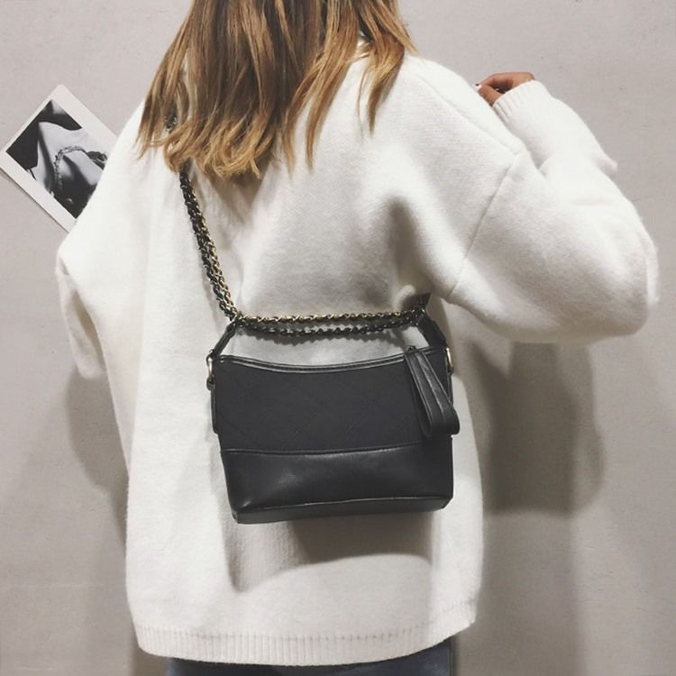 Tønneformet Glidelås Crossbody-Veske For Kvinner