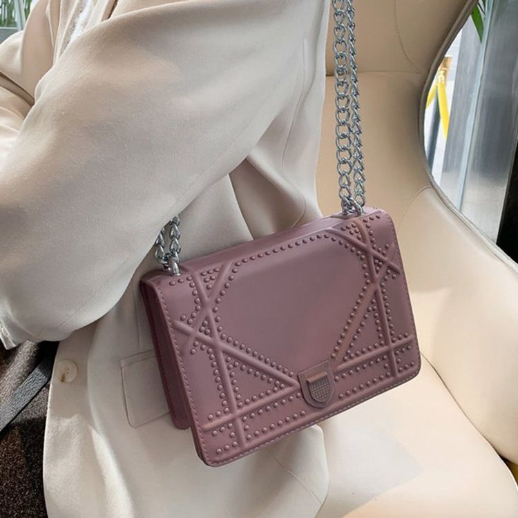 Tråd Pu Geometric Flap Crossbody-Vesker