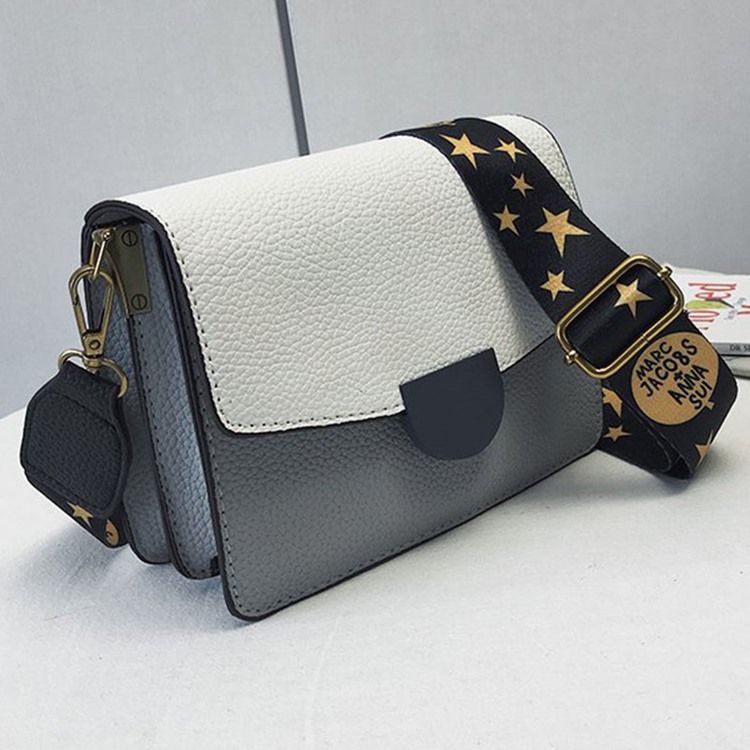 Tråd Pu Square Star Crossbody Bag