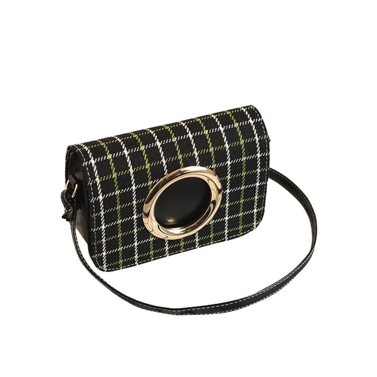 Trendy Pledd Crossbody-Veske For Kvinner