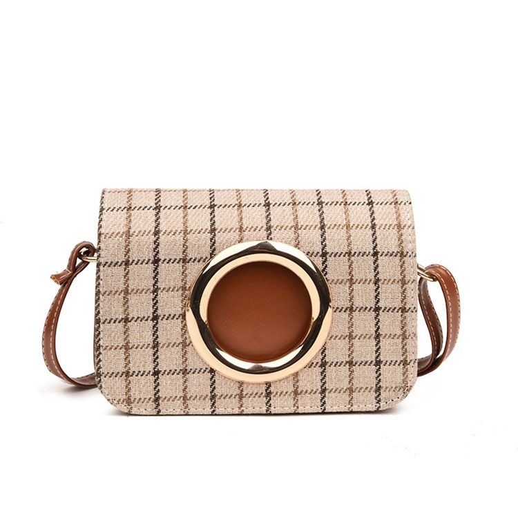 Trendy Pledd Crossbody-Veske For Kvinner