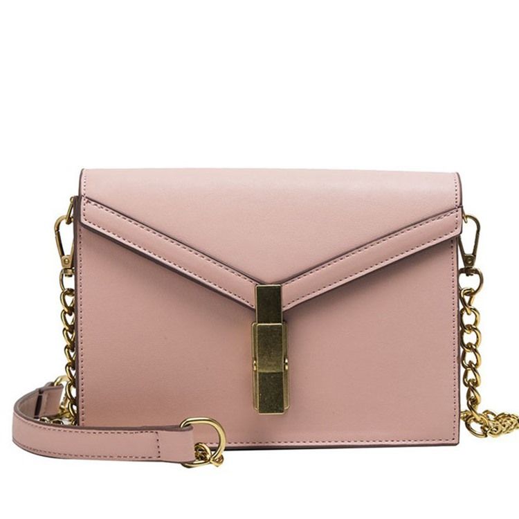 Vanlig Pu-Trådkonvolutt Crossbody-Veske