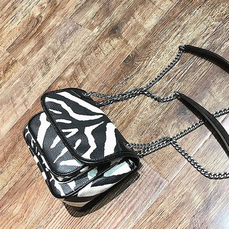 Zebra Stripe Crossbody Bag