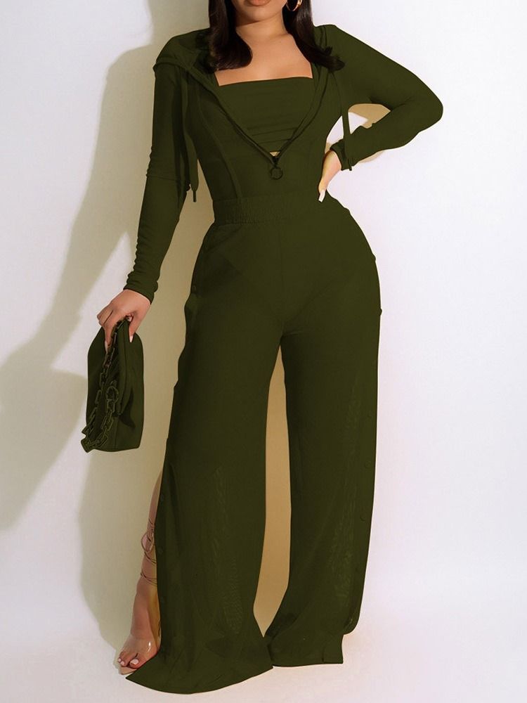 Gjennomsiktig Jumpsuit Sexy Todelt Sett