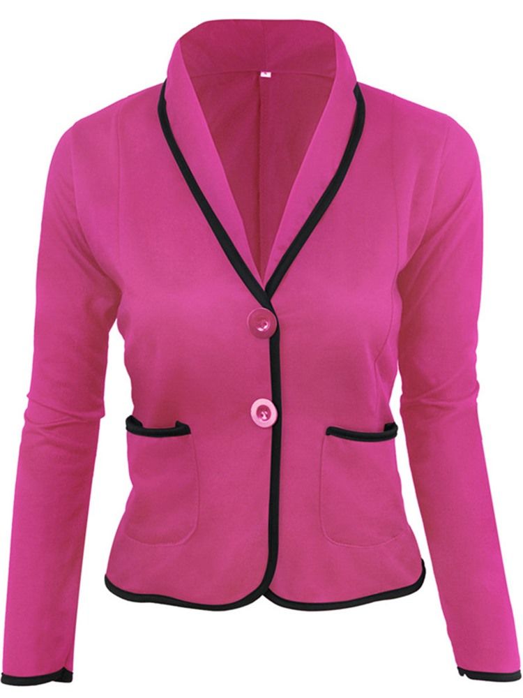 Single-Breasted Langermet Standard Fall Casual Dame Blazer