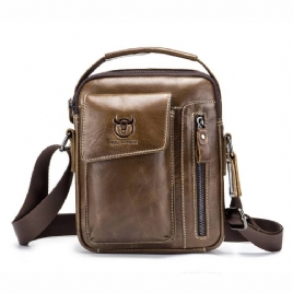 Europeiske Square Crossbody-Vesker I Vanlig Skinn