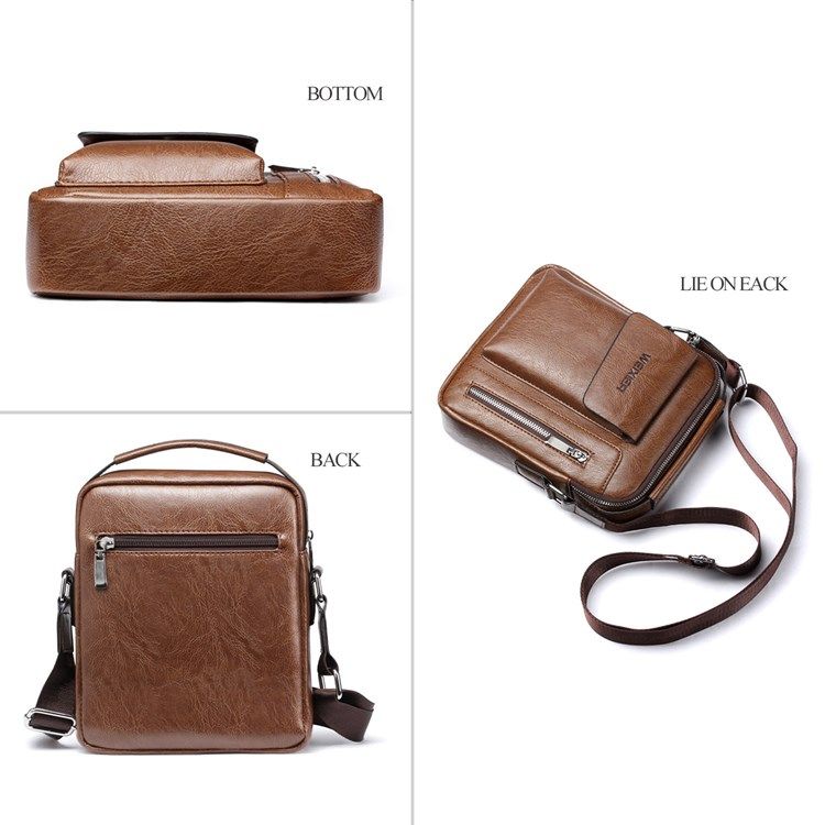 Vanlige Europeiske Pu Square Crossbody-Vesker