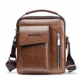 Vanlige Europeiske Pu Square Crossbody-Vesker