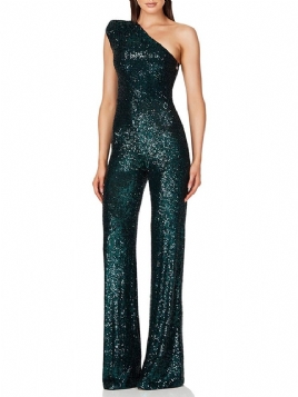 Asymmetrisk Vanlig Western Slim Straight Jumpsuit