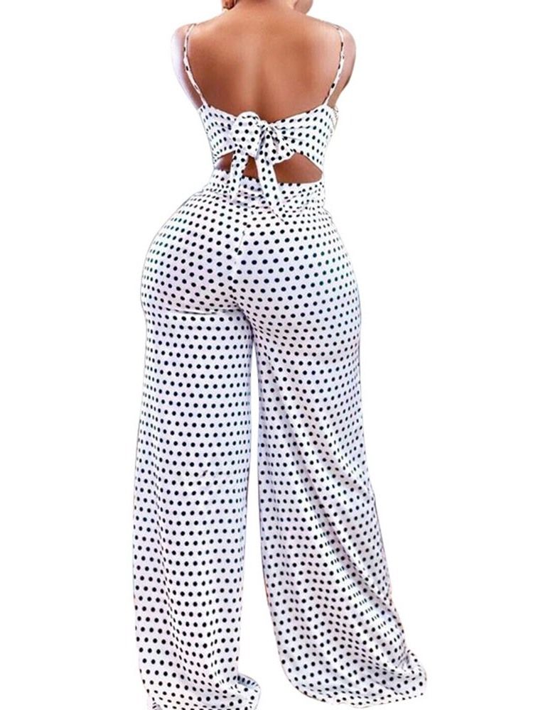 Mote Polka Dots Slim Jumpsuit I Full Lengde