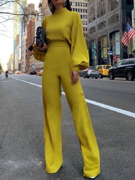 Mote Vanlig Full Lengde Slim Jumpsuit