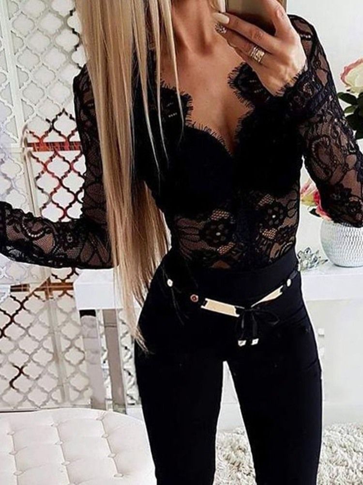 Sexy Shorts Vanlig Skinny Jumpsuit