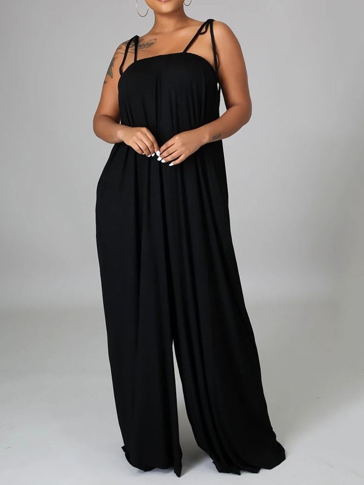 Vanlig Mote Full Lengde Slim Jumpsuit For Kvinner