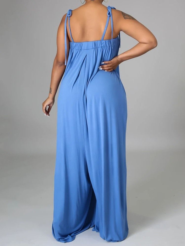 Vanlig Mote Full Lengde Slim Jumpsuit For Kvinner