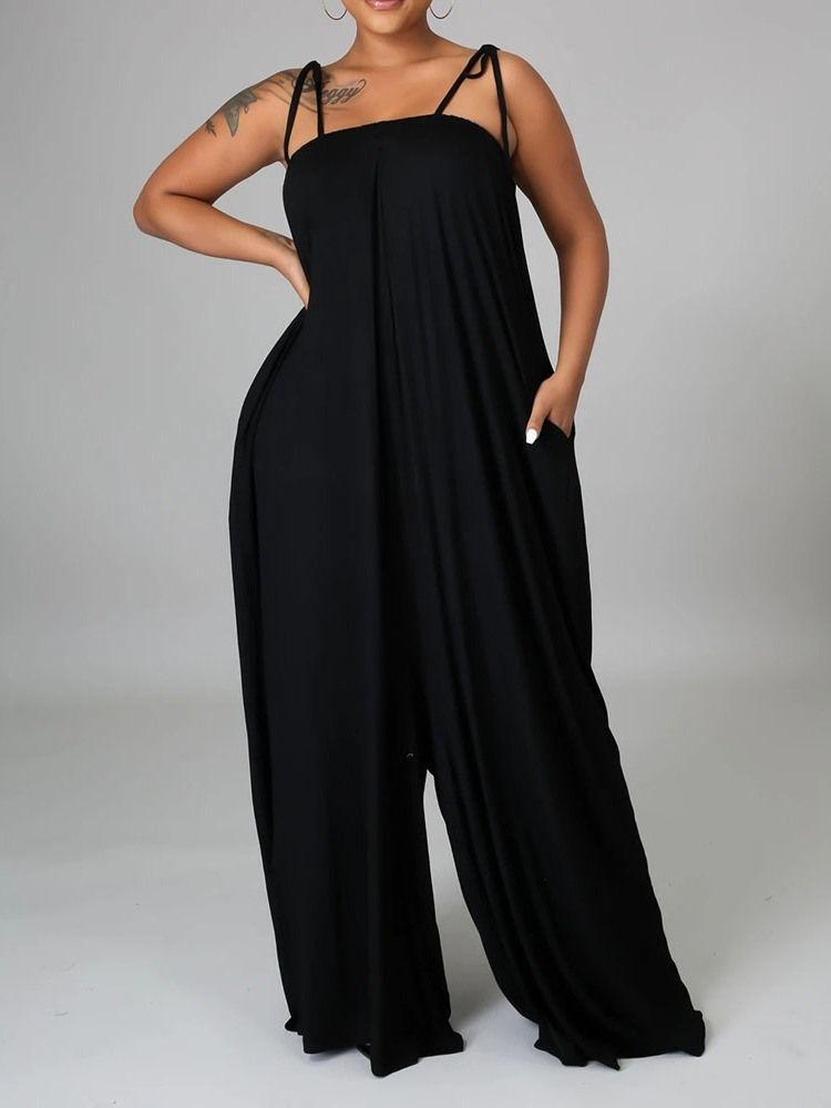 Vanlig Mote Full Lengde Slim Jumpsuit For Kvinner