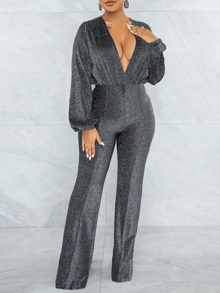 Vanlig Sexy Full Lengde Rett Høy Midje Jumpsuit