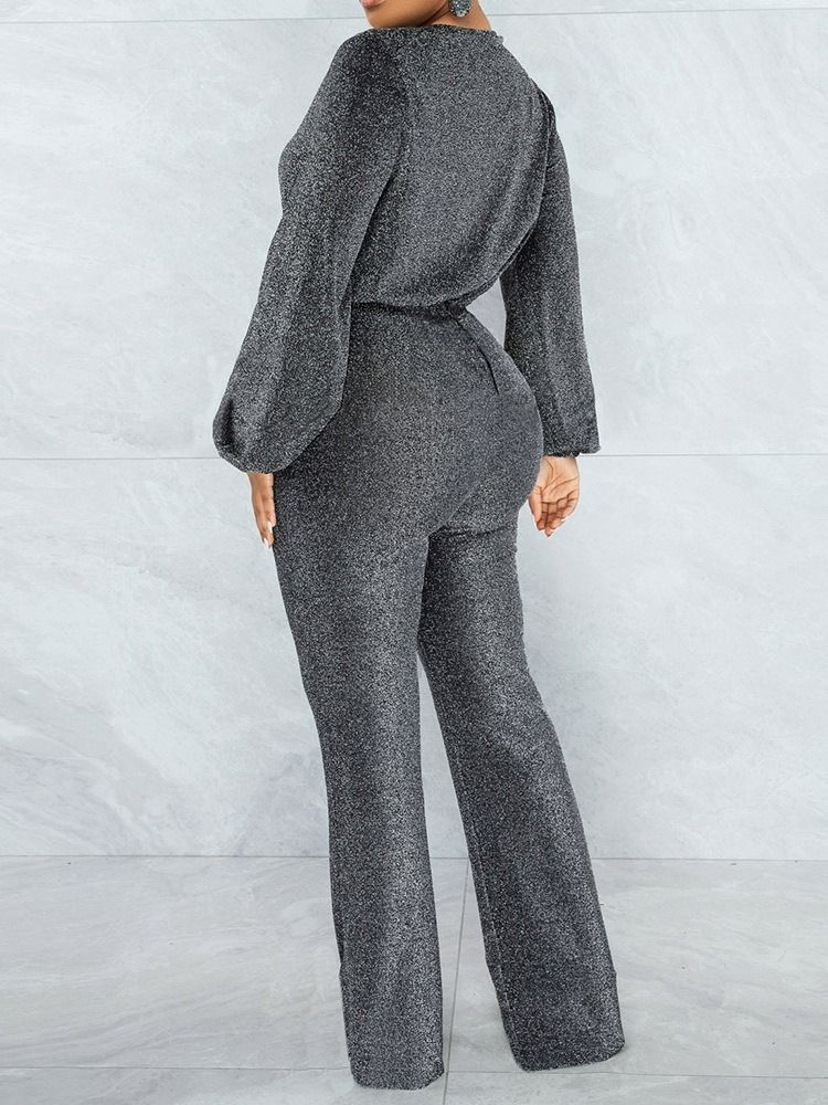 Vanlig Sexy Full Lengde Rett Høy Midje Jumpsuit