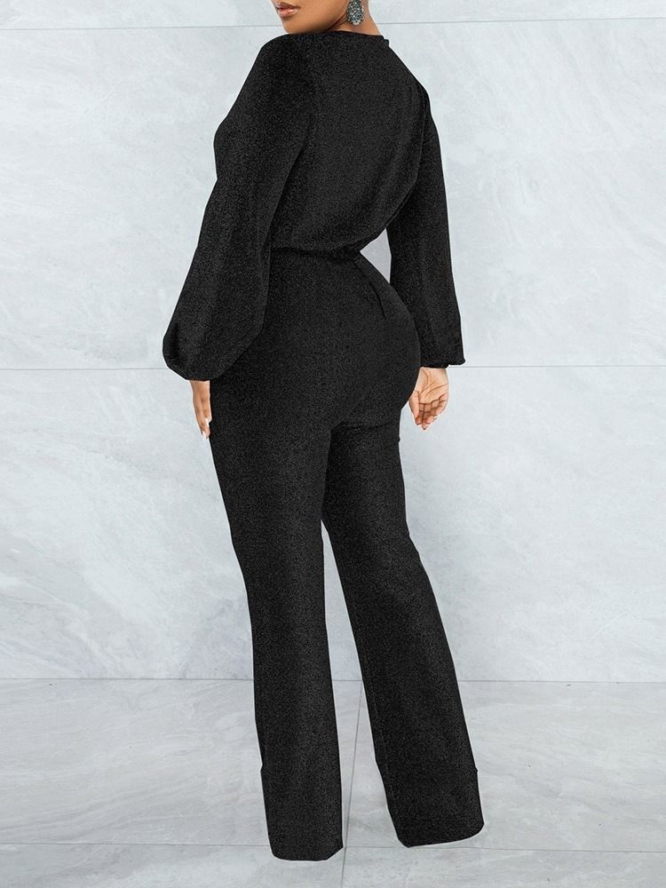 Vanlig Sexy Full Lengde Rett Høy Midje Jumpsuit